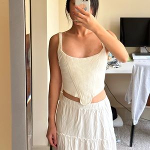Zara Corset Cropped Top